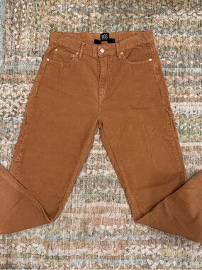 BDG light camel Brown Corduroy slim Straight Carpenter pants. Size 28.
